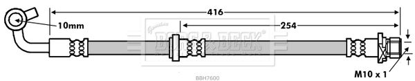 BORG & BECK Bremžu šļūtene BBH7600